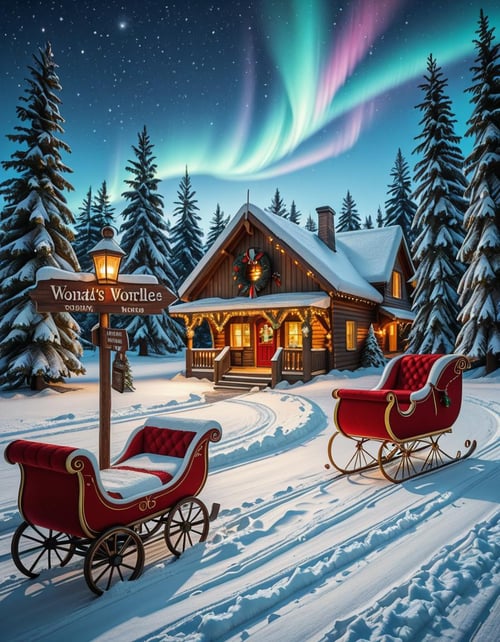 Santa Claus Village illu by Arrssenne on Tensor.Art