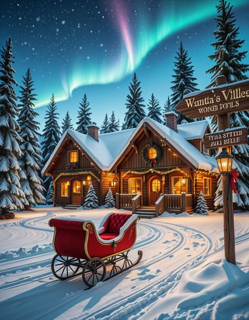 Santa Claus Village illu by Arrssenne on Tensor.Art