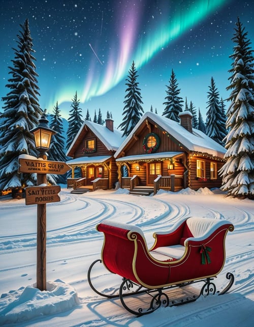 Santa Claus Village illu by Arrssenne on Tensor.Art