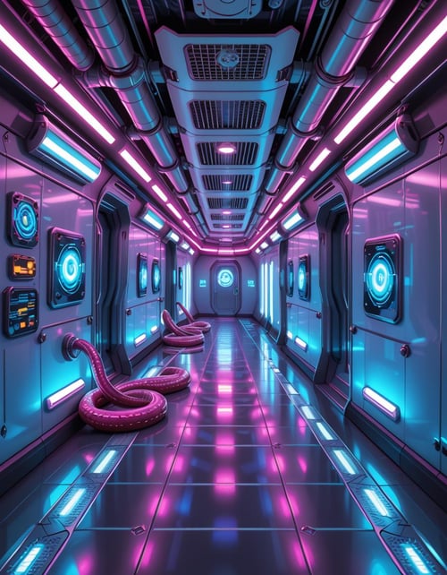 spaceship corridor invasion pony by Arrssenne on Tensor.Art