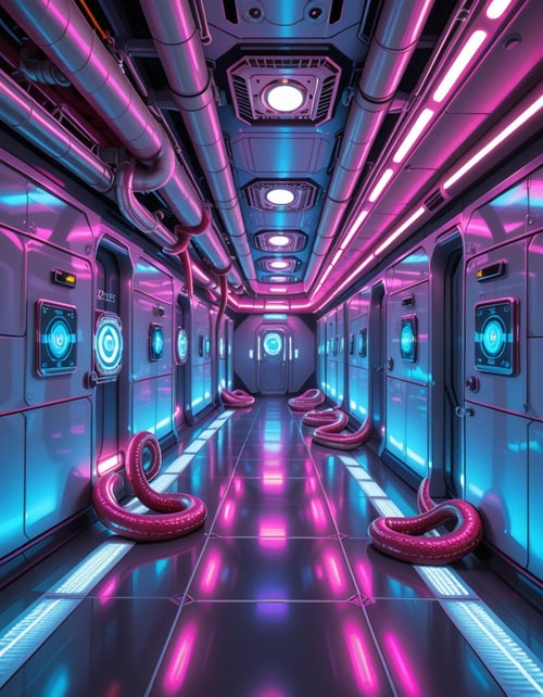 spaceship corridor invasion pony by Arrssenne on Tensor.Art