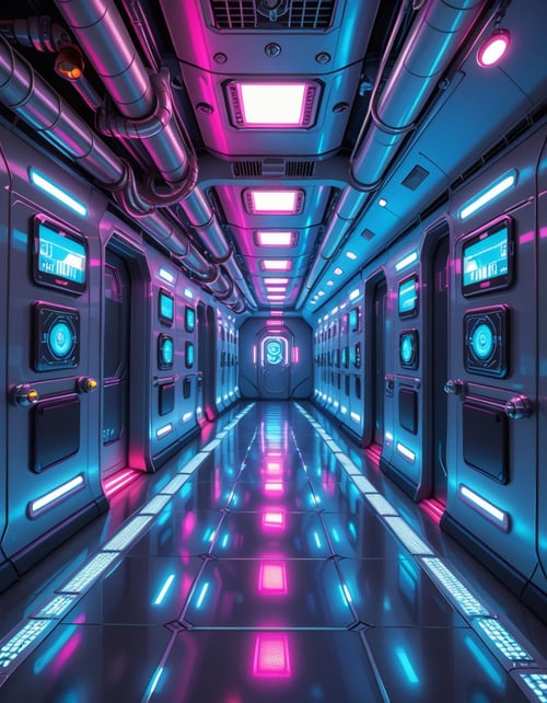 spaceship corridor invasion pony by Arrssenne on Tensor.Art
