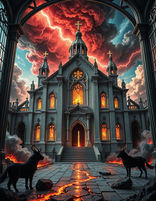 evil celestial temple illu by Arrssenne on Tensor.Art