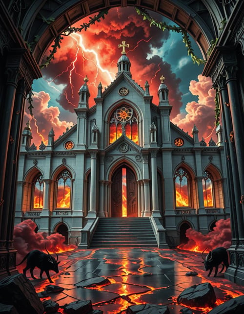evil celestial temple illu by Arrssenne on Tensor.Art