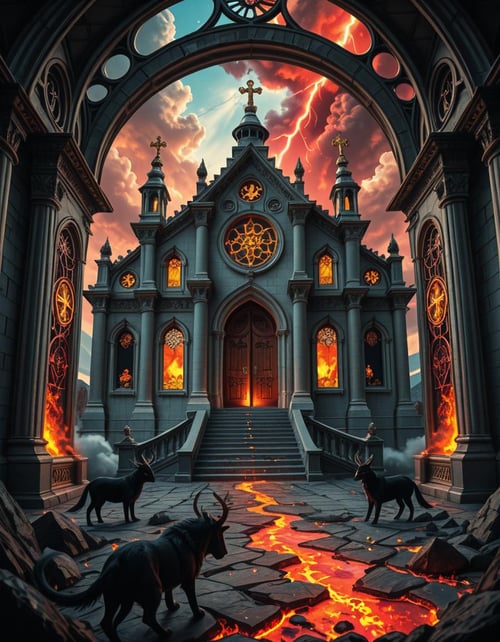 evil celestial temple illu by Arrssenne on Tensor.Art