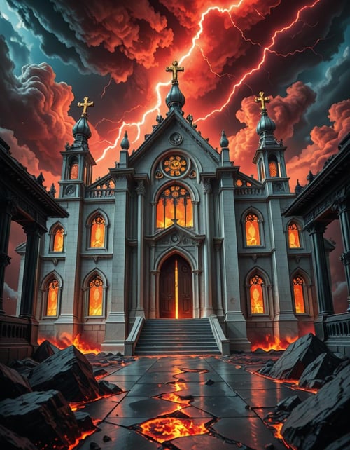 evil celestial temple illu by Arrssenne on Tensor.Art