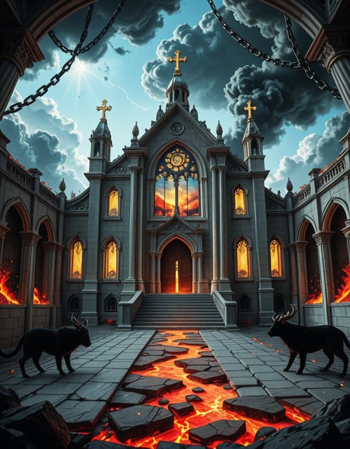 evil celestial temple illu by Arrssenne on Tensor.Art