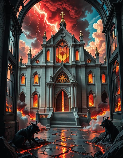 evil celestial temple illu by Arrssenne on Tensor.Art