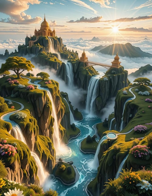 heavenly landscape illu by Arrssenne on Tensor.Art