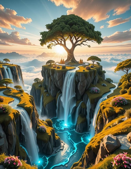 heavenly landscape illu by Arrssenne on Tensor.Art