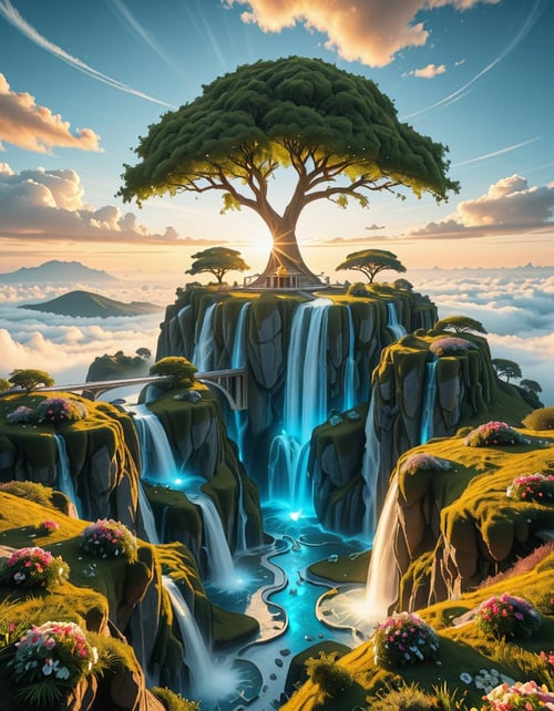 heavenly landscape illu by Arrssenne on Tensor.Art