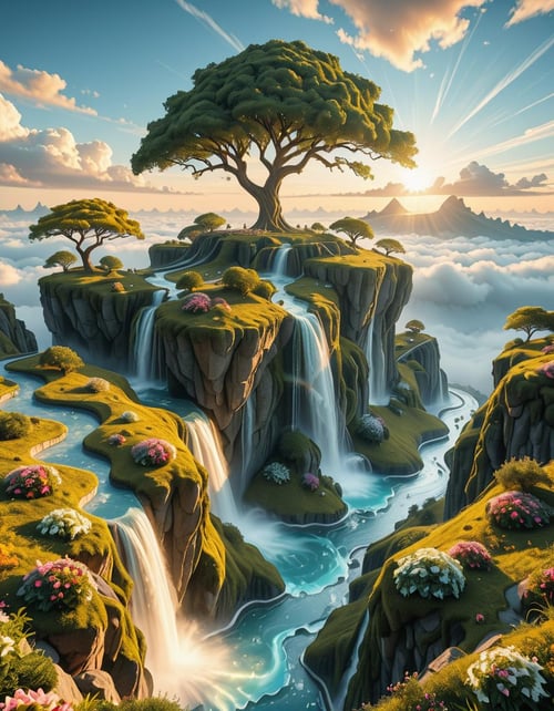 heavenly landscape illu by Arrssenne on Tensor.Art
