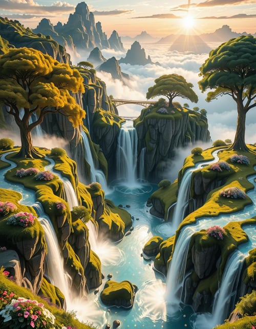 heavenly landscape illu by Arrssenne on Tensor.Art