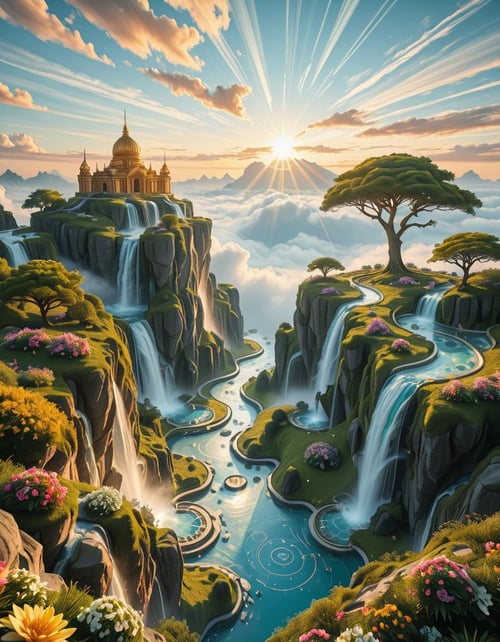 heavenly landscape illu by Arrssenne on Tensor.Art