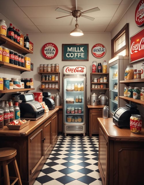 1950s grocery store pony by Arrssenne on Tensor.Art