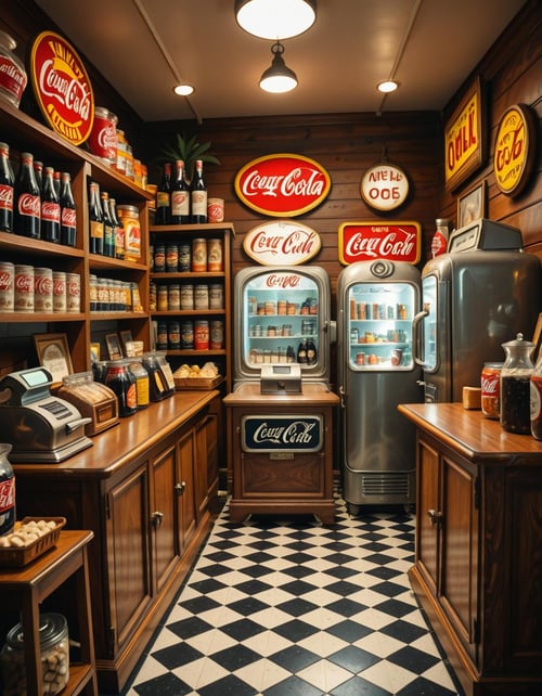 1950s grocery store illu by Arrssenne on Tensor.Art