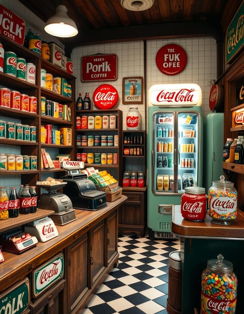 1950s grocery store by Arrssenne on Tensor.Art