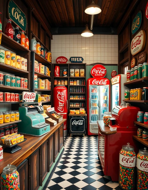 1950s grocery store by Arrssenne on Tensor.Art