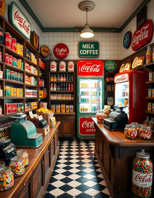 1950s grocery store by Arrssenne on Tensor.Art