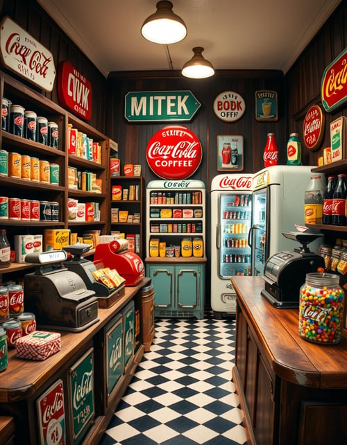 1950s grocery store by Arrssenne on Tensor.Art