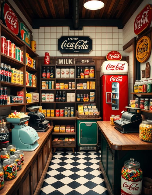 1950s grocery store by Arrssenne on Tensor.Art