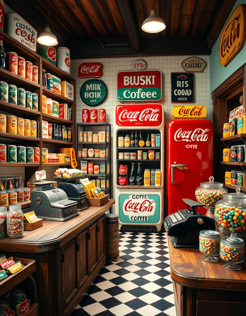 1950s grocery store by Arrssenne on Tensor.Art