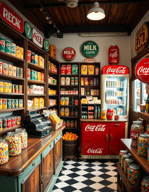 1950s grocery store by Arrssenne on Tensor.Art