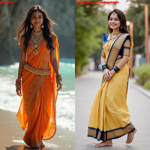 Indian Girls Attire/Jewelry/Dresses/Cute Faces - Flux Lora by dataandmind on Tensor.Art