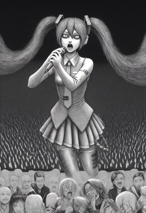 Junji Ito Style [Illustrious/PDXL] by kftiger on Tensor.Art