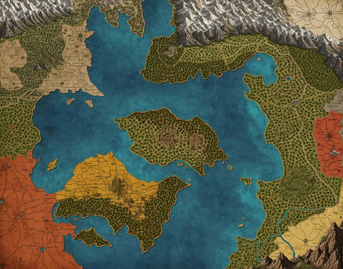 Fantasy World Maps by Glamortica on Tensor.Art