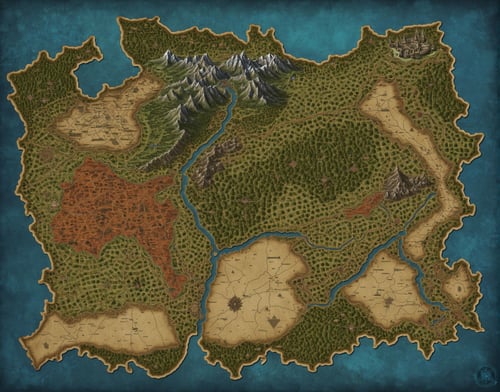 Fantasy World Maps by Glamortica on Tensor.Art