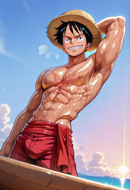 Luffy [One Piece/Illustrious/Commission] by eklipes on Tensor.Art