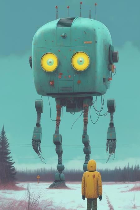 Simon Stålenhag Style by Kappa_Neuro on Tensor.Art