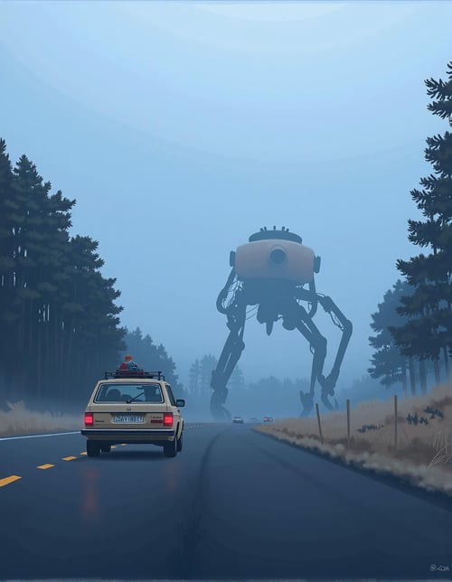 Simon Stålenhag Style by Kappa_Neuro on Tensor.Art