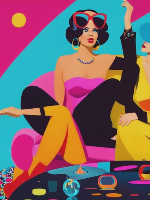 Josh Agle (SHAG) Style by Kappa_Neuro on Tensor.Art