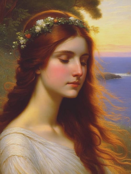 John William Waterhouse Style by Kappa_Neuro on Tensor.Art