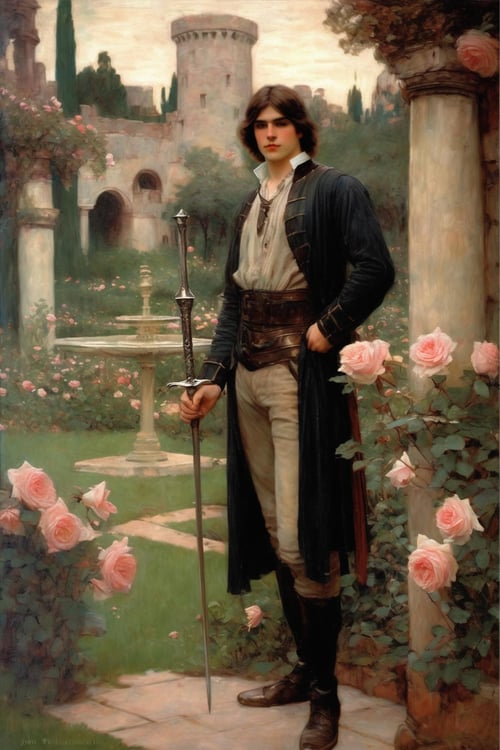 John William Waterhouse Style by Kappa_Neuro on Tensor.Art