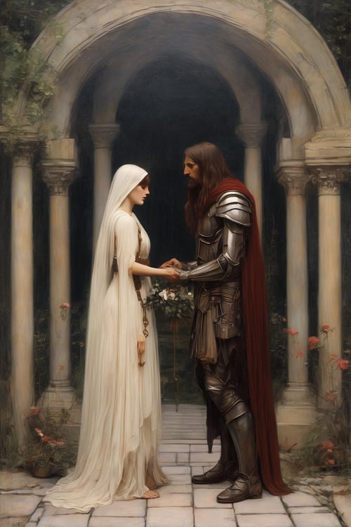 John William Waterhouse Style by Kappa_Neuro on Tensor.Art