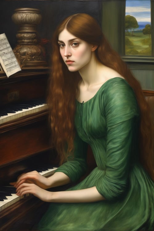 John William Waterhouse Style by Kappa_Neuro on Tensor.Art
