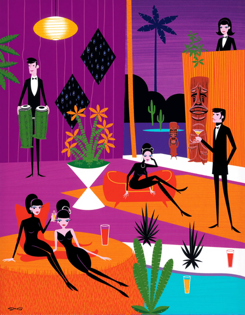 Josh Agle (SHAG) Style by Kappa_Neuro on Tensor.Art