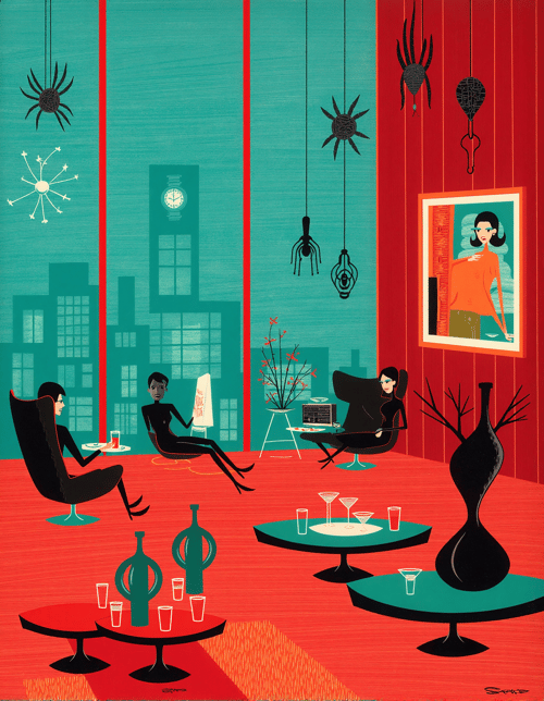 Josh Agle (SHAG) Style by Kappa_Neuro on Tensor.Art