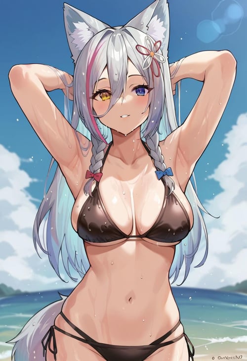 Hinagiku Ronomiya (狼ノ宮ヒナギク) - Vtuber [Pony] by SFCProJunior on Tensor.Art