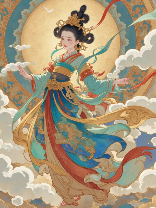 国风壁画飞天FLUX版 by Azlanbai on Tensor.Art