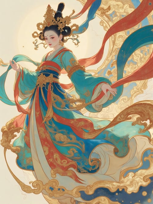 国风壁画飞天FLUX版 by Azlanbai on Tensor.Art