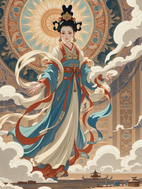 国风壁画飞天FLUX版 by Azlanbai on Tensor.Art