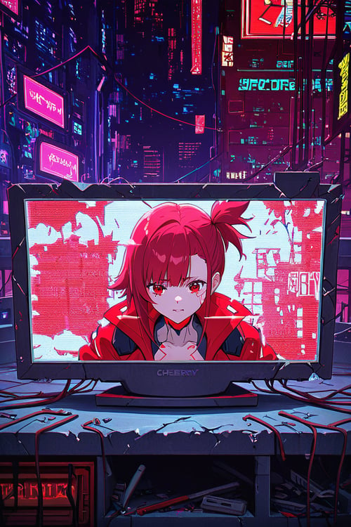 Cherry Static by lumireon on Tensor.Art