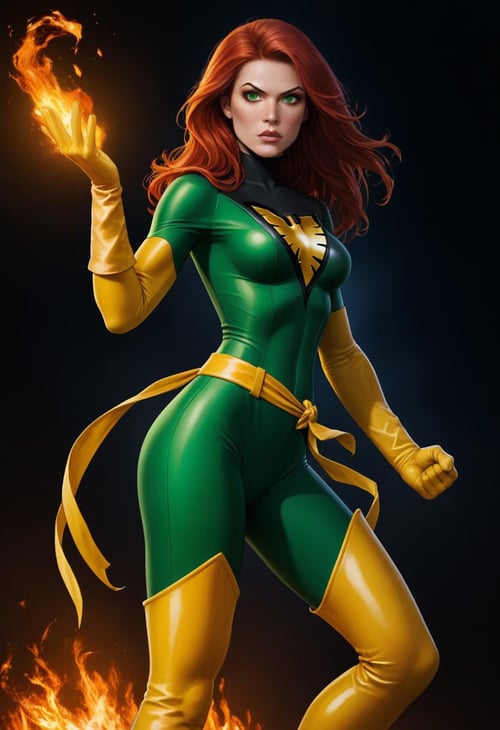 Jean Grey X-men Pony XL by Collapsed_Dreams on Tensor.Art