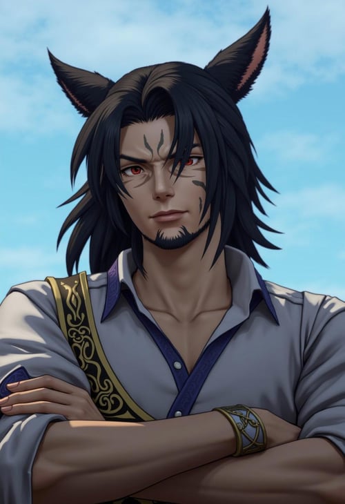 Face 2 Male Miqo'te - FFXIV LoRa - FLUX by Collapsed_Dreams on Tensor.Art
