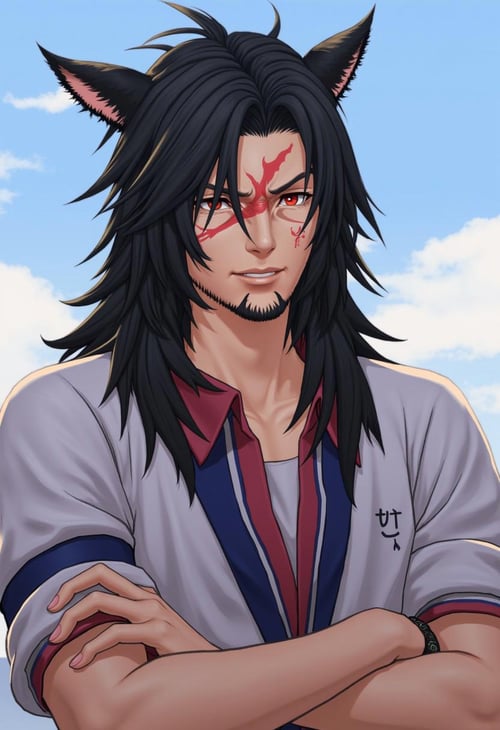 Face 2 Male Miqo'te - FFXIV LoRa - FLUX by Collapsed_Dreams on Tensor.Art