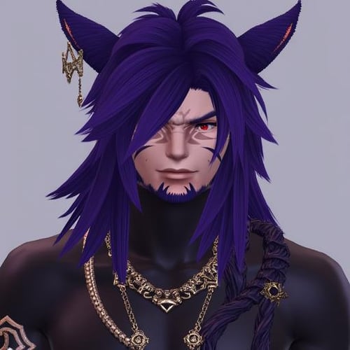 Face 2 Male Miqo'te - FFXIV LoRa - FLUX by Collapsed_Dreams on Tensor.Art